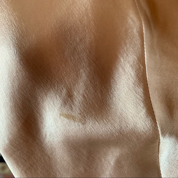 Tracy 100%silk lacy deep v slip in champagne -Large - Picture 15 of 16